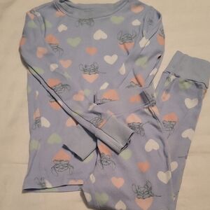 Old Navy Kids Pajamas with Heart and Character Stitch Print Size Small (6)